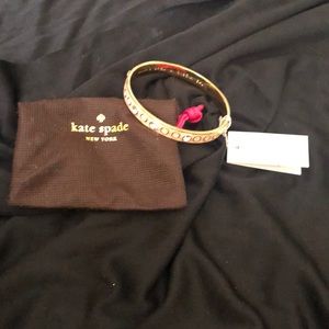 NWT- KATW SPADE BANGEL- the world is your oyster